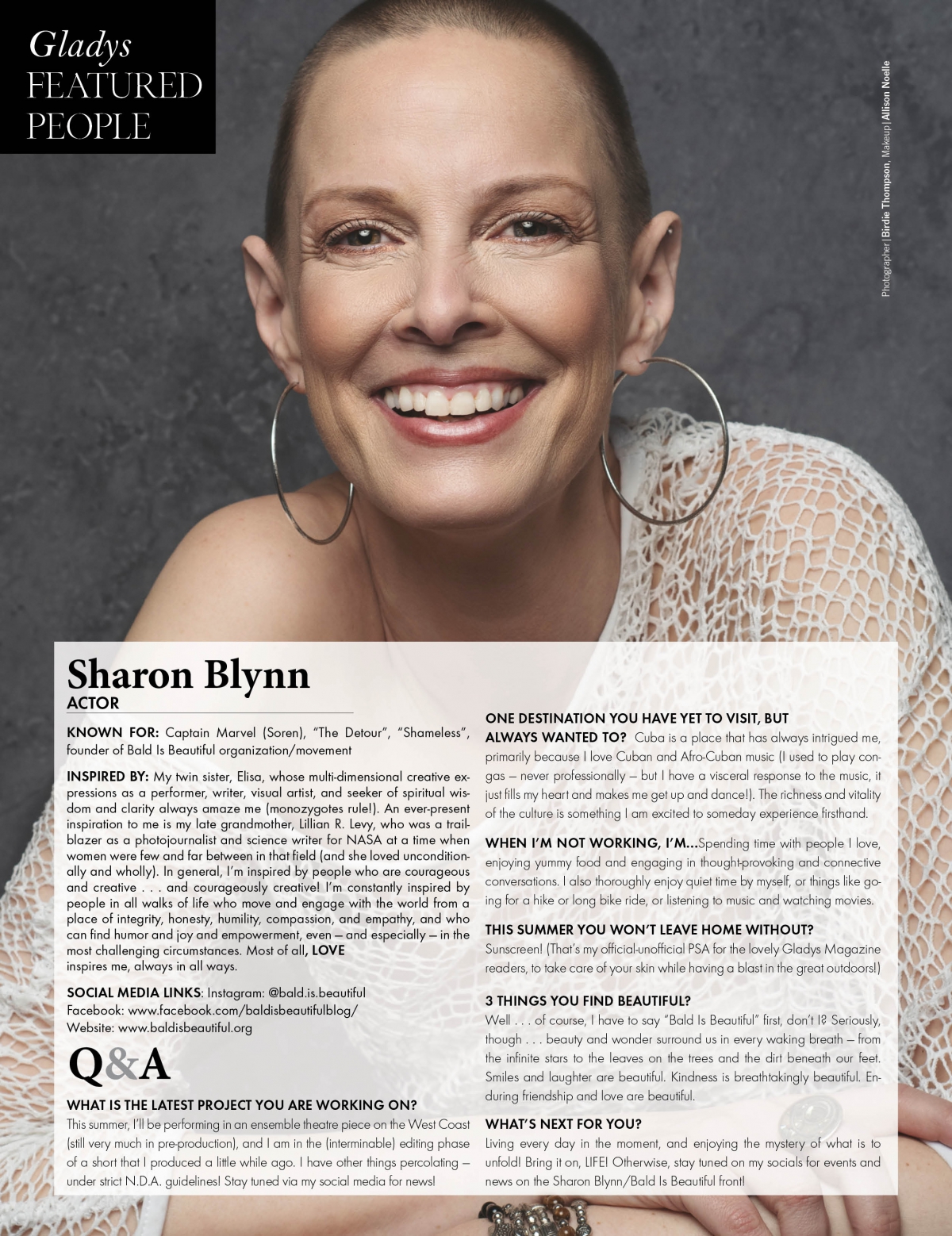 Press & Tear Sheets Bald Is Beautiful